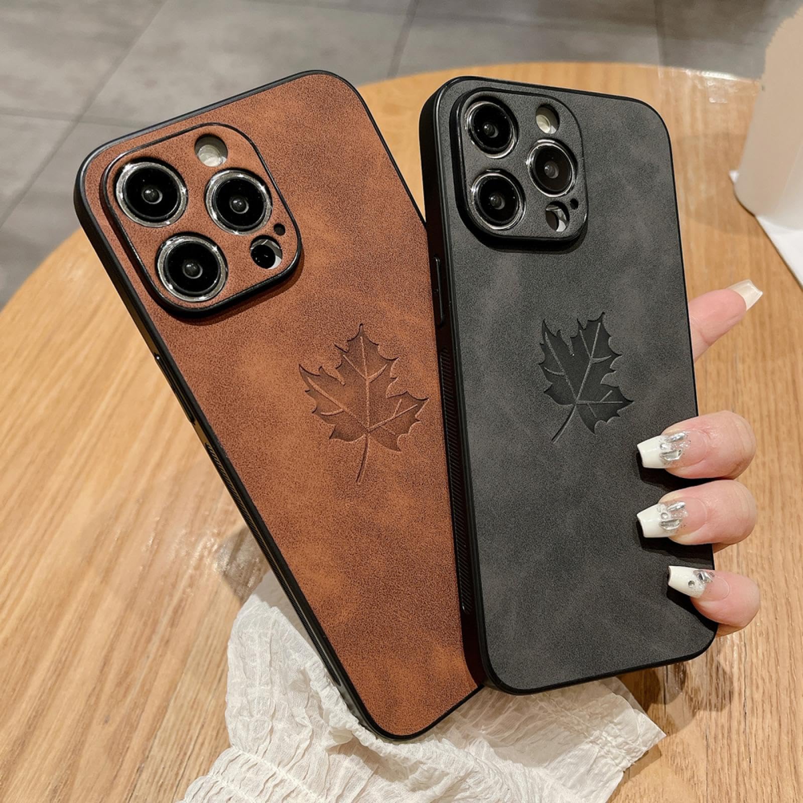 Amazon.co.jp: RNOZX iPhone 16 Pro用レザーケース 快適なフルカバー